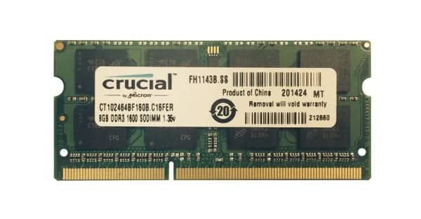 Crucial Оперативная память DDR3, 1600 МГц, 1 x (CT102464BF160B.C16FER)