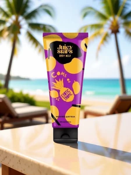 JUICY STARS Молочко для тела КАМОН, ЭКЗОТИК ТРОПИК, 200 мл.