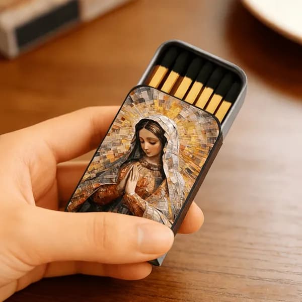 1 шт. металлический спичечный коробок с выдвижной крышкой, без спичек