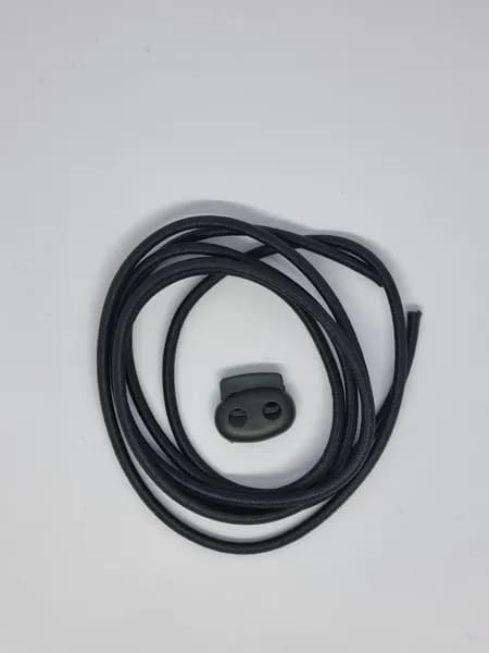 Шнур эластичный для чехла Military Ethos на баллистический шлем. Shock cord 1.5 м. Черный. Military Ethos