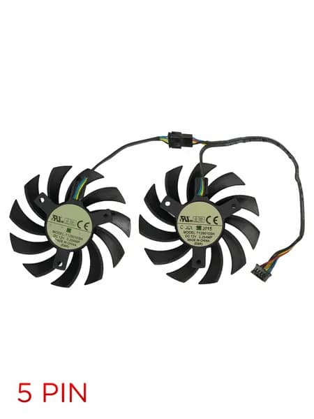 Вентилятор парный 5pin для видеокарты Asus GeForce GTX 1060
