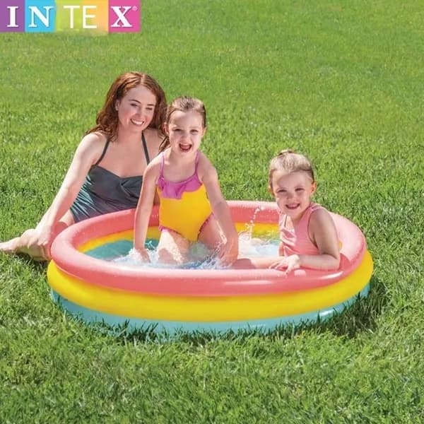Надувной бассейн INTEX 57412, круглый, диаметр 250 см, для детей