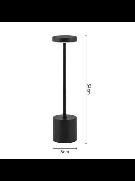 Черная USB LED Настольная Лампа 34см