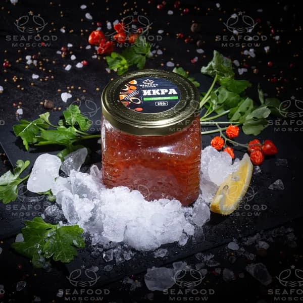 Икра горбуши Премиум, стеклянная банка 250г