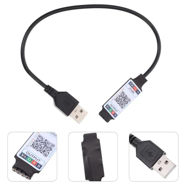Многоцветный RGB Пульт Управления Светодиодной Лентой Через USB 53X1 5CM