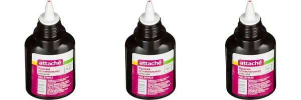 Attache Краска штемпельная красная 45 гр, 3 шт