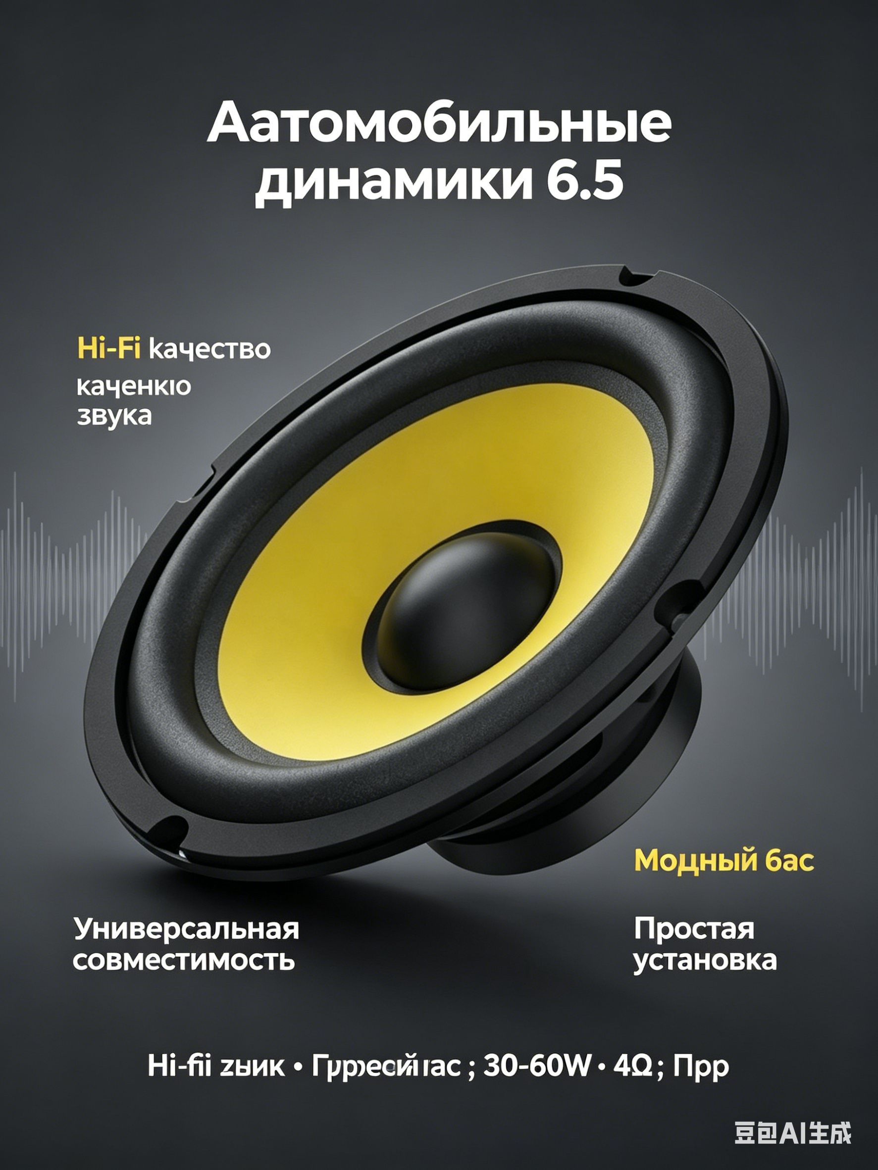 Сабвуфер автомобильный, 16 см (6 дюйм.)
