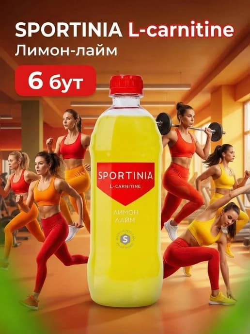 Спортивный напиток L- Carnitin Лимон-Лайм 0,5л 6 бут
