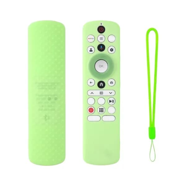 Силиконовый чехол для пульта Haier HTR U35G светящийся зелёный