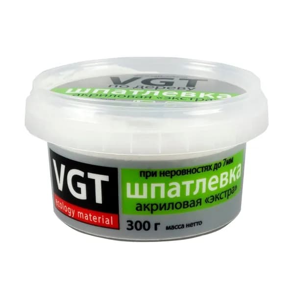 Шпатлевка акриловая по дереву VGT Экстра (0,3кг) венге