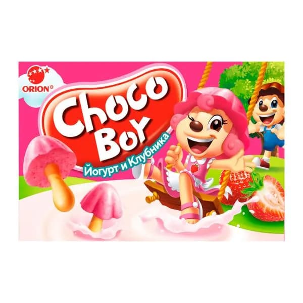 Печенье Йогурт и клубника Choco Boy 40г