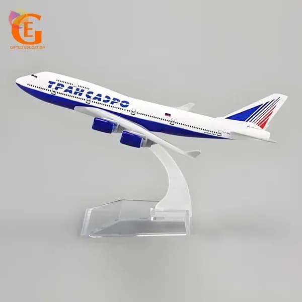 Металлическая Модель Самолета Боинг 747 Трансаэро Transaero