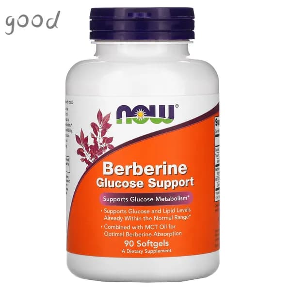 Берберин, каприловая кислота Berberine Glucose Support, 90 гелиевых капсул