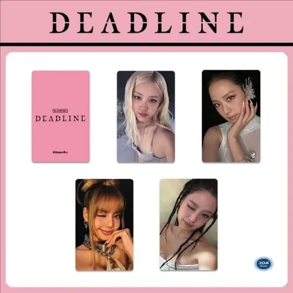 Коллекционные карточки BLACKPINK DEADLINE, 4 шт, 5.4x8.6 см, альбомные карты BP YG Select
