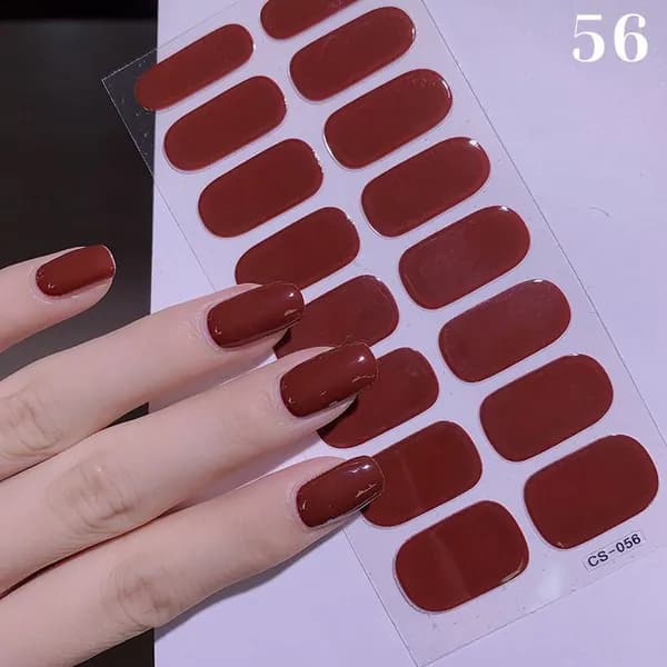 Набор накладных лаковых полосок Soild Color