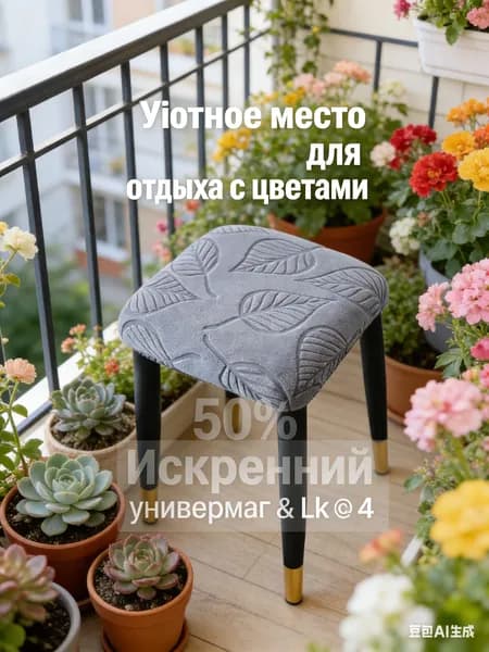 Чехол для бескаркасной мебели,серый