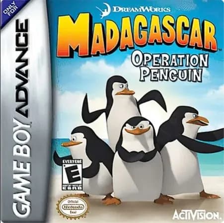 Игровой картридж Madagascar: Operation Penguin (Мадагаскар: Операция Пингвин) (GBA, рус.версия) 64K-111