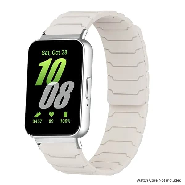Силиконовый ремешок, совместимый с Samsung Galaxy Watch Fit3, с прочной магнитной застежкой и застежкой-петлей в стиле бронежилета