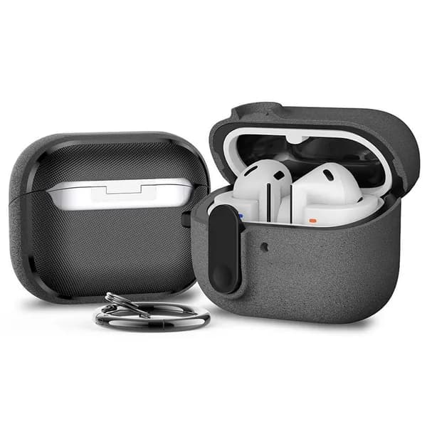 Чехол Samsung Galaxy Buds 3 Pro с двойной защитой и магнитным замком, Ударопрочный чехол Hard Soft Case с брелоком для ключей для нового корпуса Samsung Galaxy Buds 3 поколения (ANC) с шумоподавлением