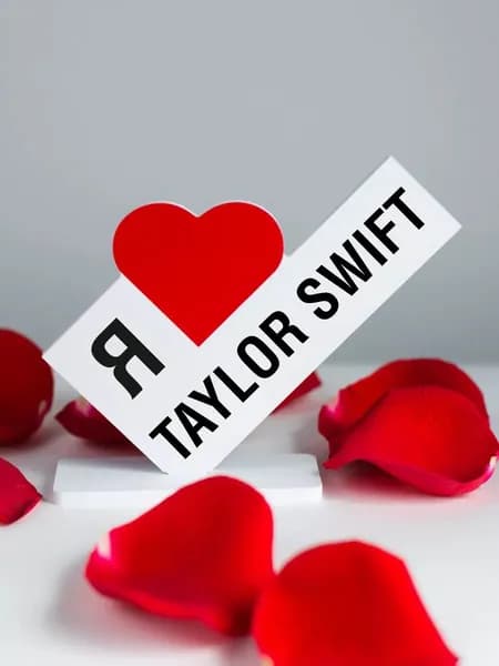 Подарок другу, открытка я люблю Taylor Swift - Тейлор Свифт