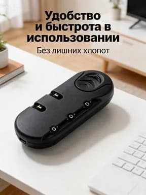 Фиксированный замок для багажа черный с паролем противоугонный