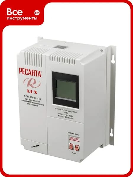 Стабилизатор напряжения Ресанта АСН 3000 Н/1-Ц Lux 63/6/21
