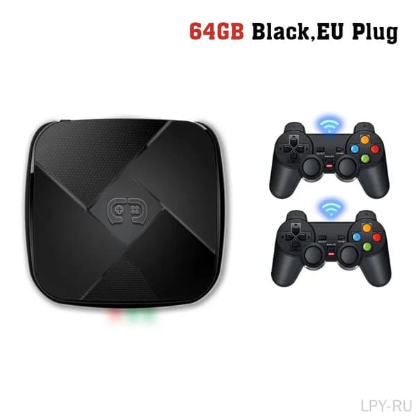 Игровая консоль I3 4K ретро с более чем 10000 играми, оснащенная двумя 2.4G контроллерами для поддержки совместной игры в 3D Game, PSP, N64, PS, CPS, CPS2
