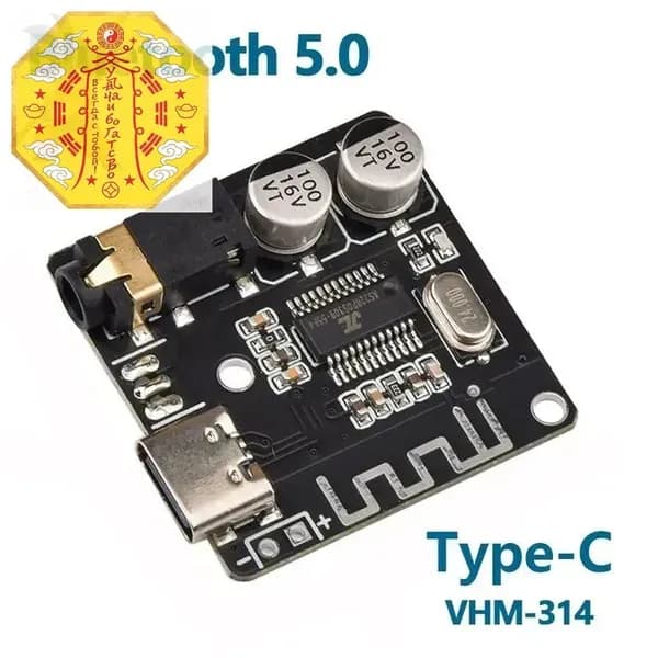 Bluetooth 5.0 MP3 декодирование платы аудиоприемник модуль интерфейс Type-C стерео выход vhm-314 (1 шт.)