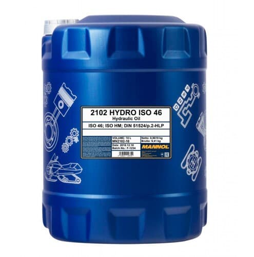 MANNOL Hydro ISO 46 2102 Масло гидравлическое, 10л