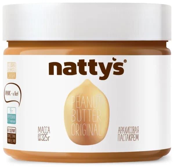 Арахисовая паста Nattys Original, 325г
