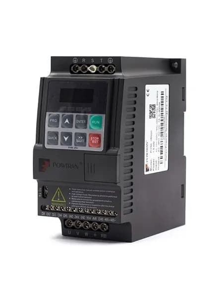 Частотный преобразователь Powtran PI150 1R5G1 1.5 кВт 220В векторный/скалярный для малых станков и шпинделей
