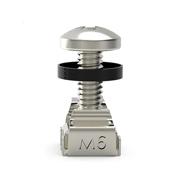 Винты крепёжные M6 для серверных стоек, Никелированное покрытие M6x16