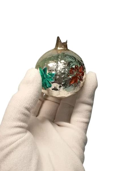 Советская ёлочная игрушка цветки,сделано в СССР.
