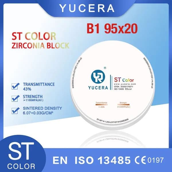 Циркониевый диск для CAD/CAM ST Color B1 95*20