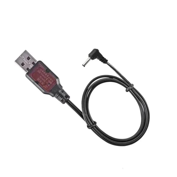 Зарядное устройство для аккумуляторов 3,6 В 3,5 мм с USB-кабелем для зарядки.