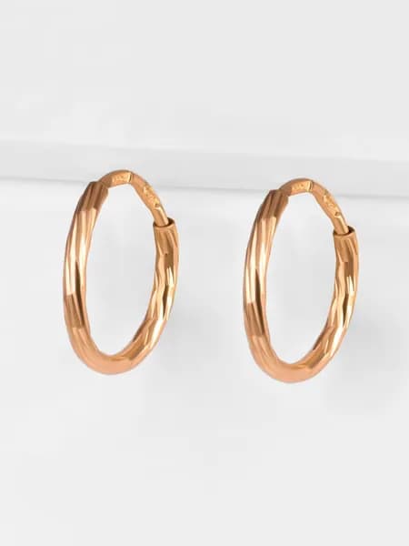 Серьги конго золотые 585