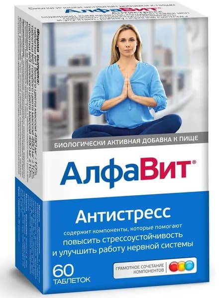 Алфавит Антистресс, таблетки, 60 шт.