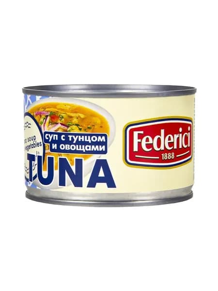 Суп Federici с тунцом, луком и юккой, 400 г