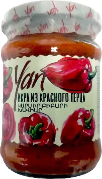 Икра из красного перца Yan, 250 г