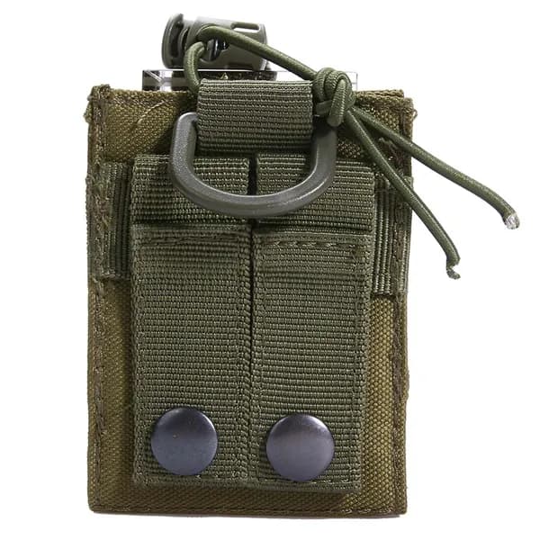Тактическая сумка для рации на MOLLE, зелёная, 600D нейлон