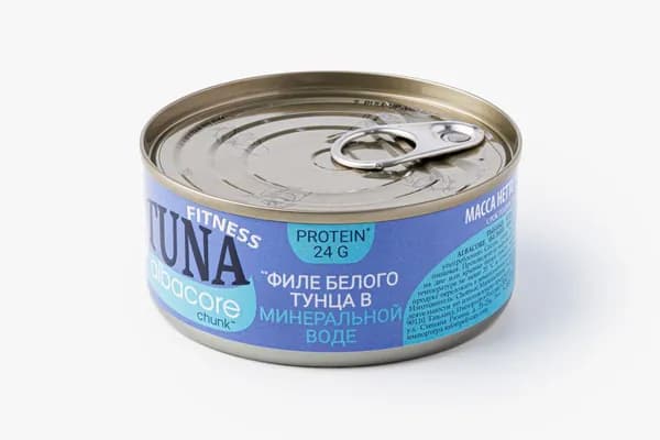 Тунец белый филе в минеральной воде, 140 г