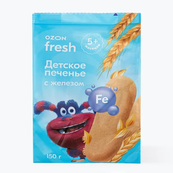 Детское печенье с железом, 150 г, Ozon fresh