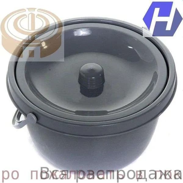 Ведро запасное универсальное с крышкой для стул-туалета