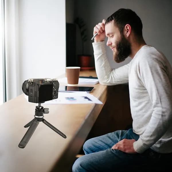 Двухсекционный пластиковый штатив MT-01 для камеры и смартфона, 11,5 см, 92 г