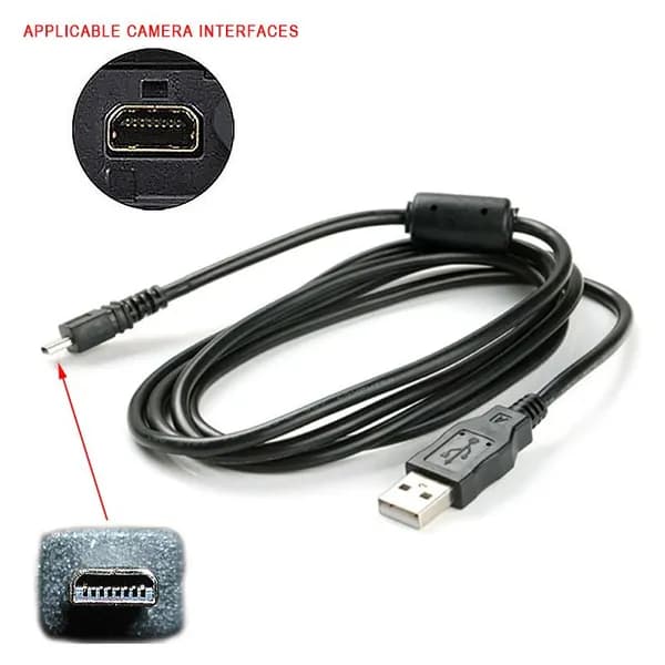 Кабель для передачи данных USB 8P длиной 1,5 М/1 М для NIKON Coolpix S8000 S6000 S4000 S3000 UC-E6