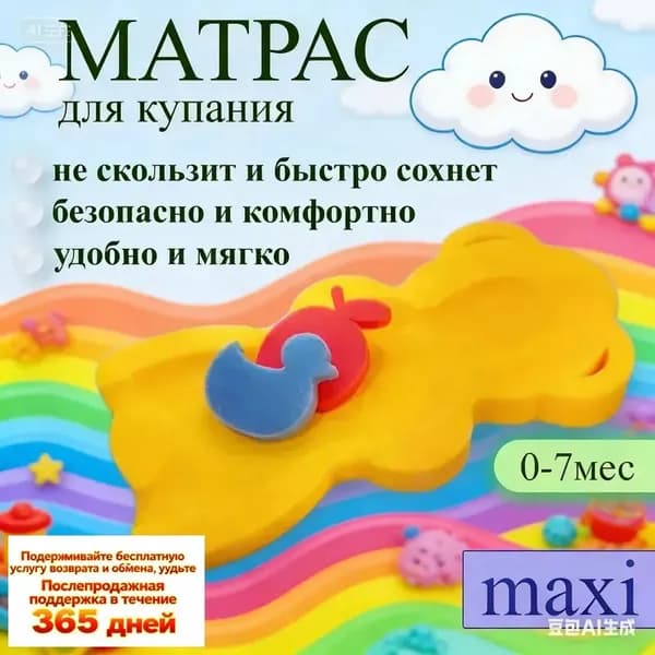 Матрасик для купания новорожденного