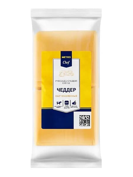Metro Chef Сыр Чеддер Плавленый 45%, 738г