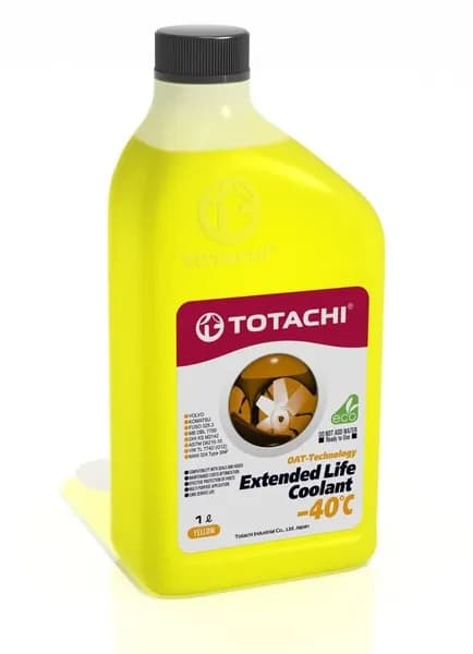 Антифриз Желтый TOTACHI ELC (-40C) 1 л карбоксилатный OAT