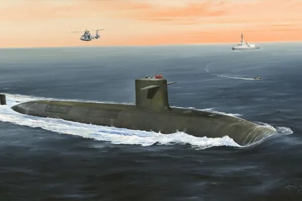 HobbyBoss 83519 1/350 Атомная подводная лодка "Триумф" ВМС Франции