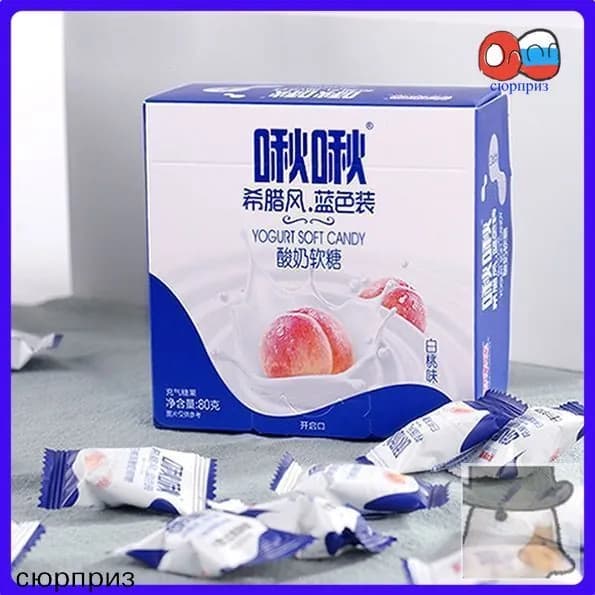 Жевательные конфеты - вкус белого персика
